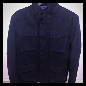 Ben Sherman Wool Navy Coat